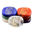 7 Pack Palm Stone Natural Engraved Crystal Gemstone Reiki Stone Collectible