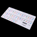 Transparent Piano Note Keyboard Sticker 61 Key Electronic Keyboard Letter Decal for Beginner