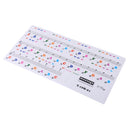 Transparent Piano Note Keyboard Sticker 61 Key Electronic Keyboard Letter Decal for Beginner