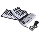 61 Key Electronic Piano Silicon Roll Up Piano Soft Keyboard Kids Education