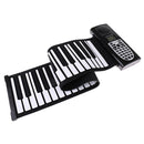 49 Key Electronic Piano Silicon Roll Up Piano Soft Keyboard Kids Education
