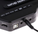 G102 Portable Foldable Silicone Electronic Drum Pad Kit Digital USB Roll-up with Drumstick Foot Pedal Audio Cable