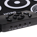 Electronic Foldable 9 Pad Drum Sticks Foot Pedal Musical Instrument Kit Kids