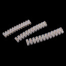 3pcs 3A 5A 10A Dual Rows 12 Position Terminal Block Covered Barrier Wire Connector