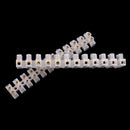3pcs 3A 5A 10A Dual Rows 12 Position Terminal Block Covered Barrier Wire Connector