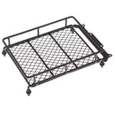 Roof Luggage Rack with LED Light Bar for 1/10 1/8 RC Cars Rock Crawler Rally 4WD CC01 CR01 D90 AXIAL SCX10