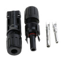 2 Pieces Plastic Waterproof Replacement Solar Cell Panel Connector Male Female Joint