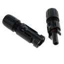 2 Pieces Plastic Waterproof Replacement Solar Cell Panel Connector Male Female Joint