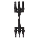 1 Pair MC4 T Branch Solar Panel Cable Connector 1 Male to 3 Female and 1 Female to 3 Male