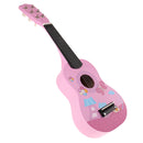 Mini 21'' 6 Strings Wooden Classic Guitar Kids Musical Instrument Toy Pink