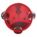 3 Pieces Red Wooden Cartoon Tambourine Musical Instruments Toys Gift for Kids Baby Toddl
