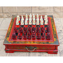 High-end Vintage Chinese Terracotta Warriors Chess Board Games Set Gift for Friends Family