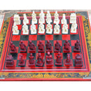 High-end Vintage Chinese Terracotta Warriors Chess Board Games Set Gift for Friends Family