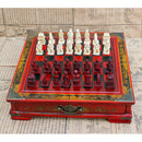 High-end Vintage Chinese Terracotta Warriors Chess Board Games Set Gift for Friends Family