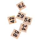 Pack of 100 Wooden Number Tiles 1-100 Black Number Cube Blocks for Wedding Party Decoration
