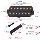 2x Alnico 5 Humbucker Pickup Bridge Neck Set for 7-String Guitar Replacement