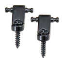 Set of 2 Iron Electric Guitar Replacement String Retainer Guide with Screws 0.39 x 0.11inch