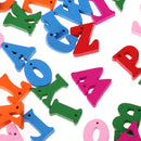 100 Pack DIY Wooden Alphabet Letters Wood Crafts for Children Kids Educational Toys