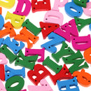100 Pack DIY Wooden Alphabet Letters Wood Crafts for Children Kids Educational Toys