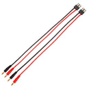 2pcs Male to 4.0 Male Banana Connector Charge Cable for Traxxas RC Car 36CM