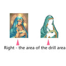 DIY Madonna Figure 5D Diamond Embroidery Cross Stitch Home Decor Art Crafts 20x25cm