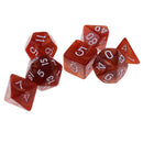 7PCS Polyhedral Dice 16mm D20 D12 D10 D8 D6 D4 for Dungeons & Dragons Table Games Coffee
