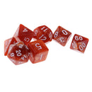 7PCS Polyhedral Dice 16mm D20 D12 D10 D8 D6 D4 for Dungeons & Dragons Table Games Coffee
