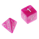 7PCS Polyhedral Dice 16mm D20 D12 D10 D8 D6 D4 for Dungeons & Dragons Table Games Rose