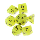 42PCS Polyhedral Dice Glow in the dark for Dungeons & Dragons Dice DND RPG MTG Dice Game 16mm