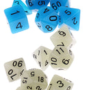 42PCS Polyhedral Dice Glow in the dark for Dungeons & Dragons Dice DND RPG MTG Dice Game 16mm