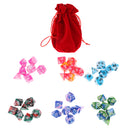 42PCS Polyhedral Dice for Dungeons & Dragons Dice DND RPG MTG Dice Game 16mm