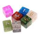 49PCS Polyhedral Dice for Dungeons & Dragons Dice DND RPG MTG Dice Game 16mm