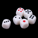 6Pcs/set 16mm D6 6-Sided Opaque Single Betting Blind Dices Board Game Supply