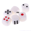 6Pcs/set 16mm D6 6-Sided Opaque Single Betting Blind Dices Board Game Supply
