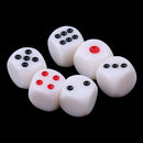 6Pcs/set 16mm D6 6-Sided Opaque Single Betting Blind Dices Board Game Supply