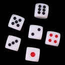6Pcs/set 16mm D6 6-Sided Opaque Single Betting Blind Dices Board Game Supply