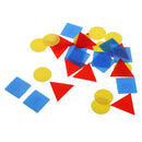 30Pcs Plastic Math Geometric Shape Figures for Kids Learning Educatioanl Toy