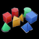 8Pcs/Set Mathematics Geometric Shapes Learning Toy for Primary Teaching Tool