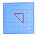 Plastic Nail Plate Boards Puzzle Game Mathematics Nailboard For Kids Math Geometry Toy Gifts Blue