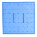 Plastic Nail Plate Boards Puzzle Game Mathematics Nailboard For Kids Math Geometry Toy Gifts Blue