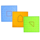 Plastic Nail Plate Boards Puzzle Game Mathematics Nailboard For Kids Math Geometry Toy Gifts Blue
