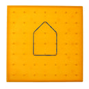 Plastic Nail Plate Boards Puzzle Game Mathematics Nailboard For Kids Math Geometry Toy Gifts Yellow