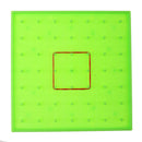 Plastic Nail Plate Boards Puzzle Game Mathematics Nailboard For Kids Math Geometry Toy Gifts Green