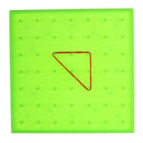Plastic Nail Plate Boards Puzzle Game Mathematics Nailboard For Kids Math Geometry Toy Gifts Green