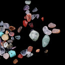 Portable 1 Pack Natural Stone Mineral with Acrylic Case for Home Office Cabinet Decoration
