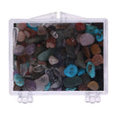 Portable 1 Pack Natural Stone Mineral with Acrylic Case for Home Office Cabinet Decoration