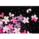 Silk Ribbon Embroidery Kit Flower Design Wall Home Decor Handmade Cross Stitch 45x45cm