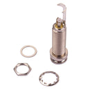 GT223 Brass Threaded Cylinder Style Guitar End Pin Stereo Jack Socket for Guitar Bass Mandolin