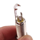 GT223 Brass Threaded Cylinder Style Guitar End Pin Stereo Jack Socket for Guitar Bass Mandolin