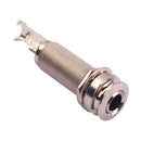 GT223 Brass Threaded Cylinder Style Guitar End Pin Stereo Jack Socket for Guitar Bass Mandolin